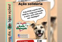AMO ANIMAIS promove ação solidária, no próximo dia 07, às 14h, na busca de ração e medicamentos: SAJ