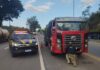 Caminhão roubado em 2021 é recuperado pela PRF na BR-381 em Sabará (MG) — Polícia Rodoviária Federal Caminhão VW recuperado Sabará.jpg