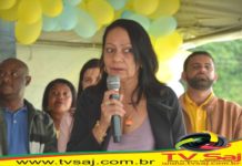 Pronunciamento de ADELINA, enfermeira, na inauguração da USF de São Bernardo, JAGUARIPE