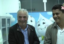 Prefeitos HUNALDO COSTA (Jaguaripe), WILSON (Salinas) e vice-Pepezinho falam sobre inauguração UBS São Bernardo