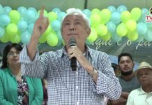 Pronuniciamento Arandas, ex-prefeito de Jaguaripe, na inauguração da UBS de São Bernardo