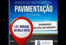 MORADA DA BELA VISTA: Prefeitura assina ordem de serviço para pavimentação neste domingo (1°)