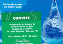 Jonival Lucas, Eládio Bahia e grupo político prestigiam inauguração do sistema de abastecimento de água em Lagoa Redonda, nesse sábado, 27,SAPEAÇU