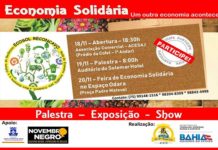 Secretário Marcos Có participou de evento voltado à Economia Solidária, na praça Pe. Mateus, em S.A.JESUS