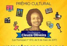 Prefeitura prorroga inscrições para o Prêmio Cultural Professora Cleuza Oliveira