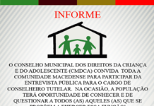 CMDCA e Sec.Assistência Social formulam convite para entrevista pública sobre Conselho Tutelar, D.M. COSTA