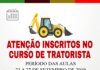 Prefeitura de Dom Macedo Costa oferece Curso de Tratorista