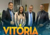 Prefeita Vera da Saúde e Presidente da Câmara, Luizinho, comemoram vitória, ao lado da população de MARAGOJIPE
