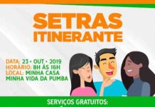 SETRAS itinerante, em S.A.JESUS