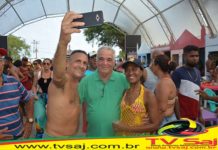Wilson Pedreira, prefeito de Salinas da Margarida, no 2o.dia do Festival Gastronômico-cultural