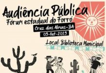 Audiência Pública Fórum Estadual do Forró de Raiz, nessa quarta, 09, em Cruz das Almas