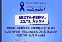 Novembro azul: Programação continua nas USF´s Calabar e Marita Amâncio