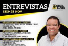 Vice-prefeito Max Passos concede entrevistas em emissoras de Cruz das Almas