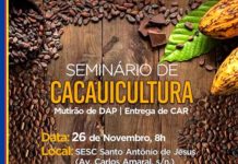 Prefeitura promove seminário de cacauicultura em SAJ