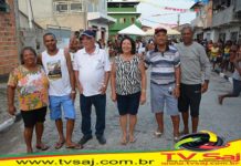 Prefeito Wilson Pedreira prestigiou evento de lavagem da Rua Manoel Peixoto: SALINAS DA MARGARIDA