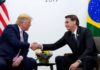 Estou cada vez mais apaixonado por Trump, diz Bolsonaro
