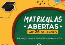 Não deixe seu filho de fora; matricule-o já nas escolas da rede municipal de SALINAS DA MARGARIDA