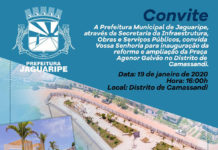 Prefeitura de Jaguaripe entrega praça Agenor Galvão, em Camassandi, ampliada e revitalizada