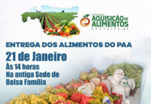 Prefeitura de ARATUIPE fará a entrega de alimentos do programa de Aquisição de Alimentos da Agricultura Familiar