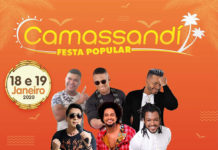 Grandes atrações na Festa Popular de Camassandi, dias 18 e 19, em JAGUARIPE