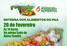 Entregues sacolas de alimentos aos participantes do PAA, em ARATUÍPE