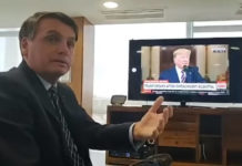 Bolsonaro faz nova live assistindo a Trump na TV e nega bajular americano
