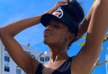 IZA arrasa em maiô supercavado para dia de ofurô