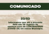 Prefeitura de Jaguaripe informa que, felizmente, até esta data, 23, nenhum caso de coronavírus foi registrado no município