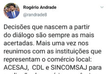 Prefeito Rogério Andrade se reúne com representantes das Entidades Empresarial