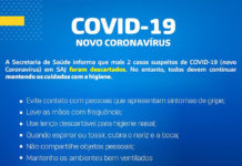 NOTA: Atualização sobre casos suspeitos de COVID-19 (Corona Vírus) – 13/03
