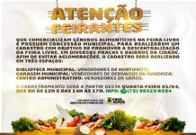 Prefeitura de Cruz das Almas convoca feirantes para cadastro em torno da descentralização da feira livre, em diversas praças e bairros da cidade