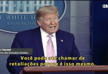 “A quem Bolsonaro idolatra…!” – ‘Não queremos outros conseguindo’ afirma Trump sobre insumos contra a Covid-19