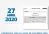 Prefeitura de SAJ publica aviso de licitação para aquisição de testes rápidos de COVID-19