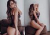 Ex-BBB Gizelly Bicalho posa de body em sofá e ganha elogios de Lexa e Gabi Martins