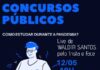 Valdir Santos faz live, nessa terça, 12, às 19h, acerca de Concursos Públicos: como estudar durante pandemia