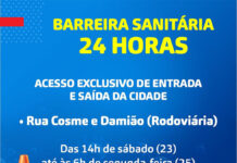 SAJ: Acessos à cidade estarão bloqueados neste fim de semana