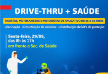 SAJ: Prefeitura realiza drive-thru para taxistas, mototaxistas e motoristas de aplicativo