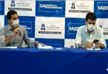 Prefeito Rogério Andrade e Secretário de Saúde Leandro Lobo, falam sobre equivoco da SESAB, novo horário para o comércio e equipe de pesquisa em S.A.JESUS