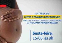 Prefeitura e Família Grau SAJ distribuem 600 pacotes de leite e fraldas para gestantes e crianças em situação de vulnerabilidade