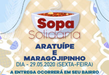 Prefeitura de Aratuípe promove distribuição de sopa solidária na sede e distrito de Maragojipinho