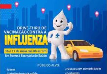Prefeitura promove drive-thru de vacinação contra a gripe