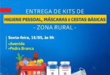 Prefeitura realiza entrega de kits de higiene e cestas básicas na zona rural