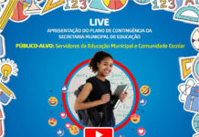 Prefeitura promove LIVE para apresentação de Plano de Contingência da Educação