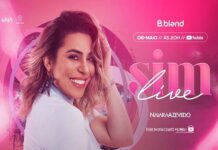 NAYARA AZEVEDO, ao vivo, com Rafa Kalimann, na live SIM, com doações a serem destinadas a entidades filantrópicas