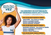 Prefeitura divulga calendário para distribuição de Kit Merenda Escolar 2a. etapa, em ARATUÍPE
