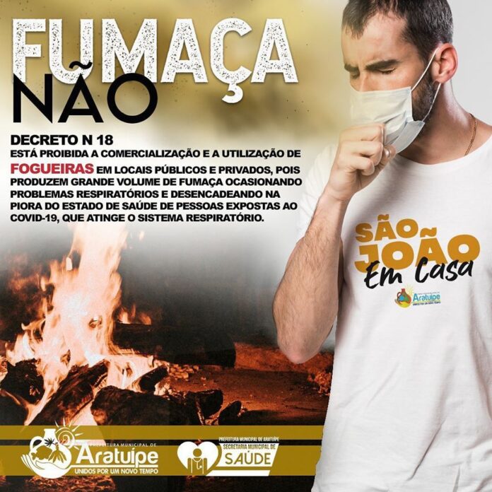Proibição de fogueira em Aratuípe