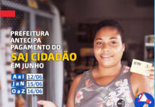 Pelo 3º mês consecutivo, Prefeitura antecipa pagamento do Cartão SAJ Cidadão Cartão didadão