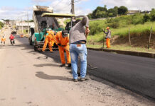 SAJ: prefeitura municipal deu início à pavimentação asfáltica da Av. Heitor Lírio de Melo