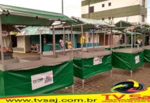 SAJ: Secretaria de Agricultura e Abastecimento instala novas 100 barracas na Feira Livre
