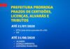 SAJ: Prefeitura prorroga vencimento de IPTU, TFF e outros prazos
